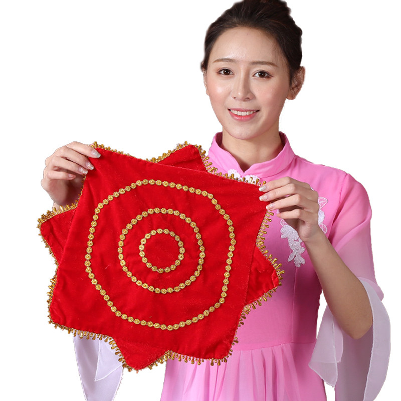 手绢花舞蹈跳舞八角巾手绢
