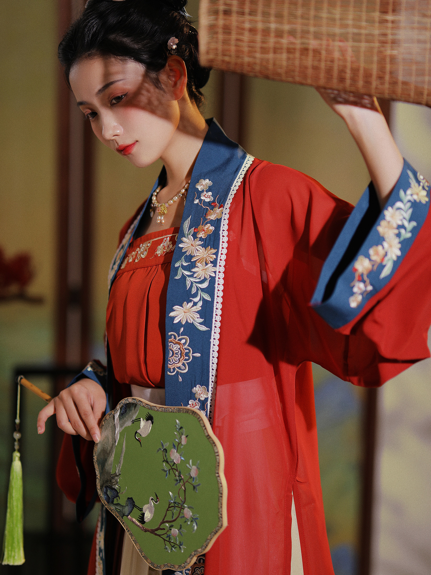 素羽华裳踏莎行原创汉服女宋制褙对襟长衫正品三件汉服