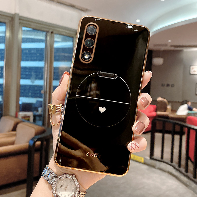 华为荣耀镜头ins镜子化妆镜化妆爱心por潮牌网红手机保护套
