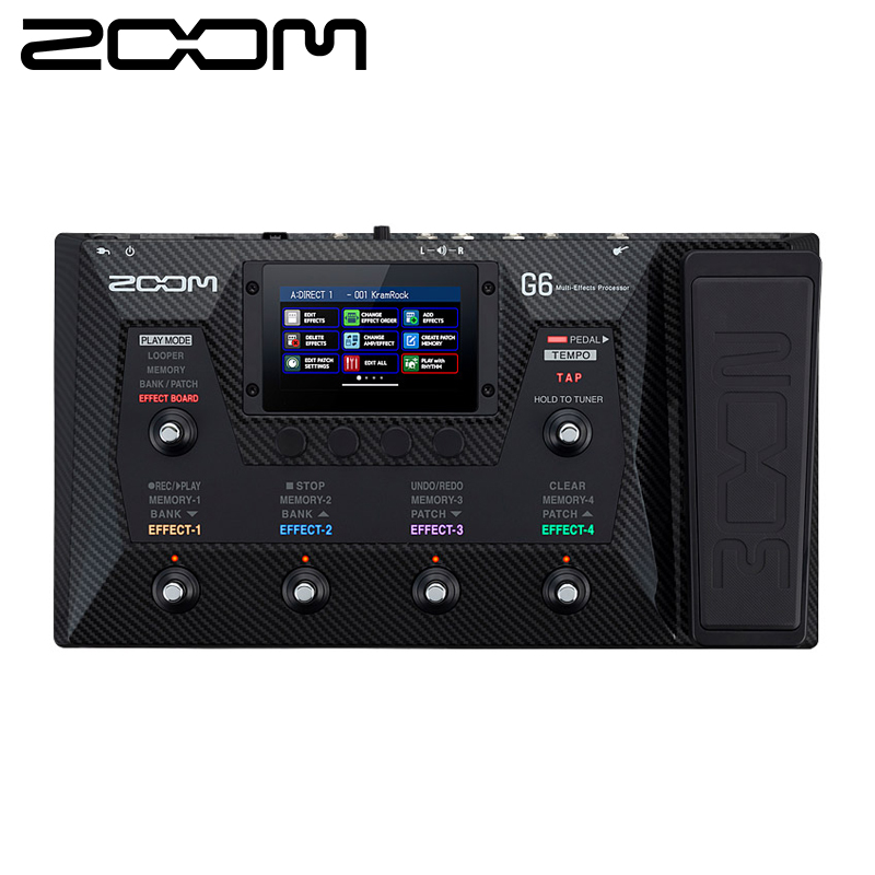 效果zoomg6综合器多吉他踏板综合效果器