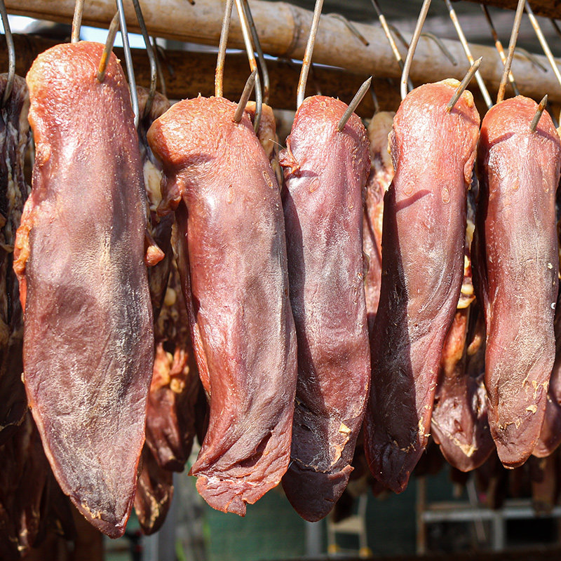 腊猪舌头口条200g安徽六安特产烟熏风干腊肉腌肉