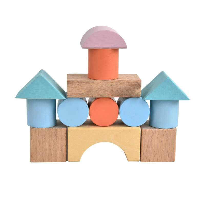 中国早教拼装木质圆桶智联益智礼品儿童岁建构