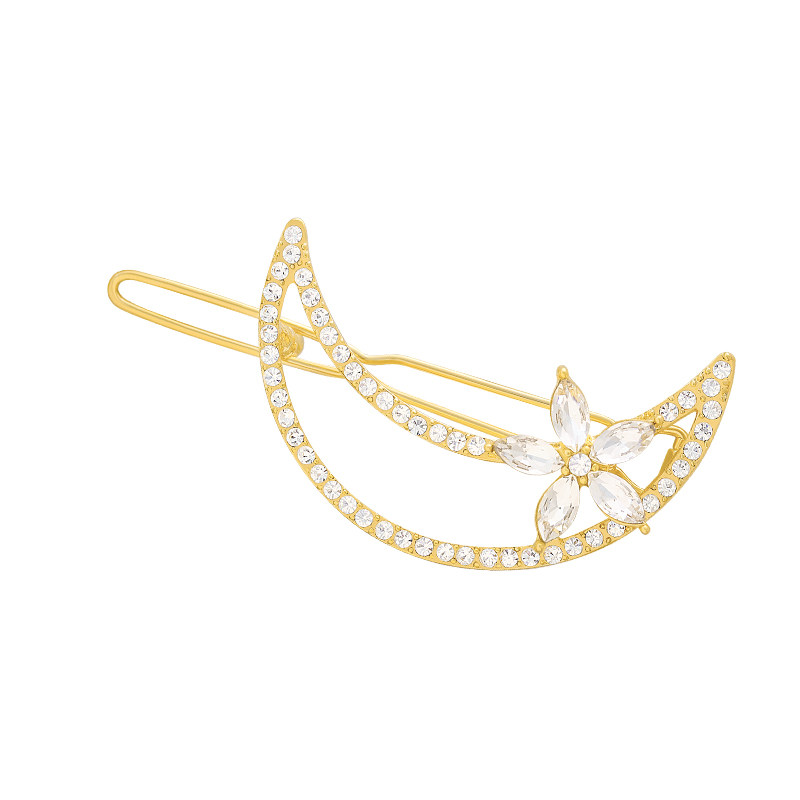 月亮发夹少女边夹夹子韩国头饰后脑勺顶夹刘海发饰