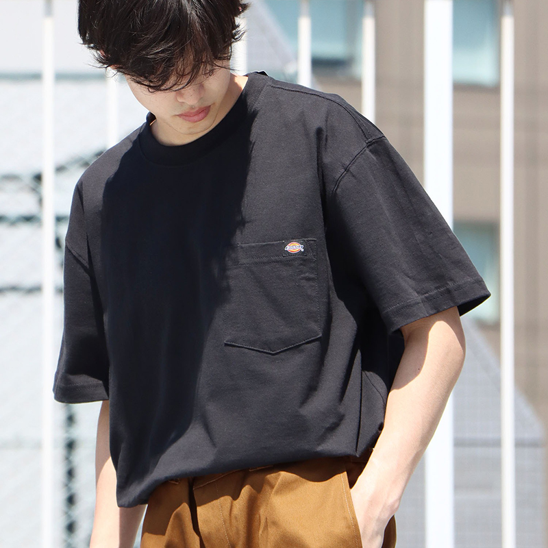 Dickies迪克斯美版男士体恤口袋纯色宽松帝客男女夏装短袖t恤集C