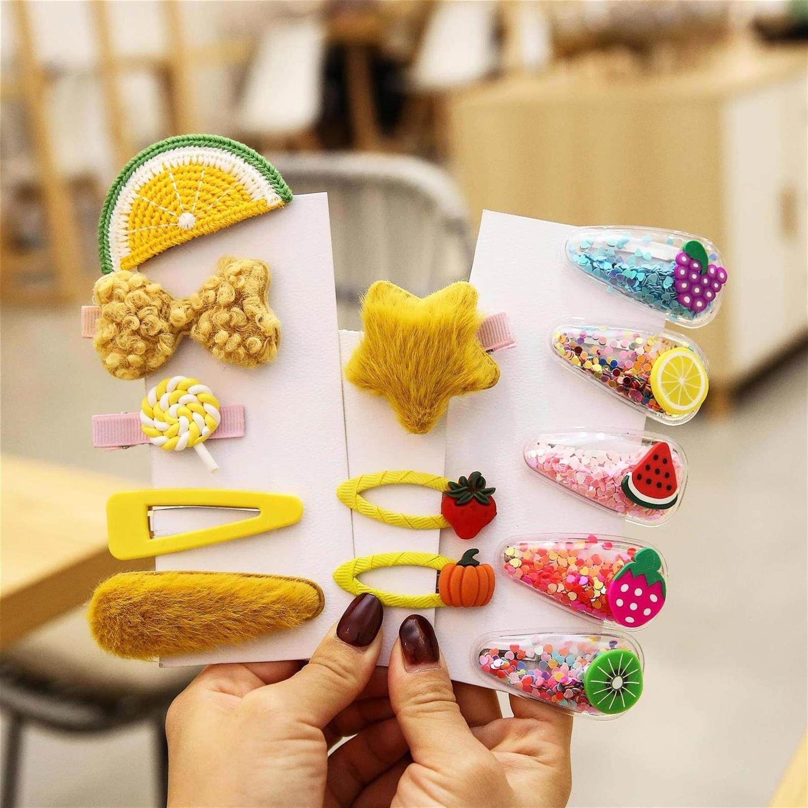 儿童毛线发夹气质宝宝2019花朵学生百搭发卡发饰