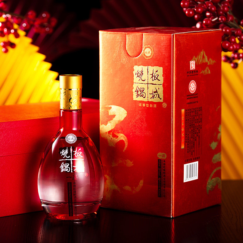 板城450ml粮食酒水香型浓香4瓶36度烧锅喜宴国产白酒