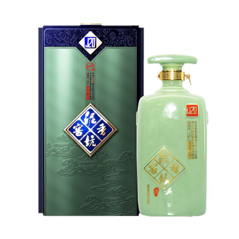 泥坑窖香系列浓香型白酒礼品酒河北特产42度j20礼盒装500ml2瓶