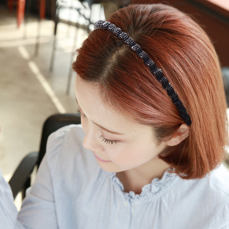 水钻发箍波浪发卡韩版时尚头窟夹头发夹学生发饰