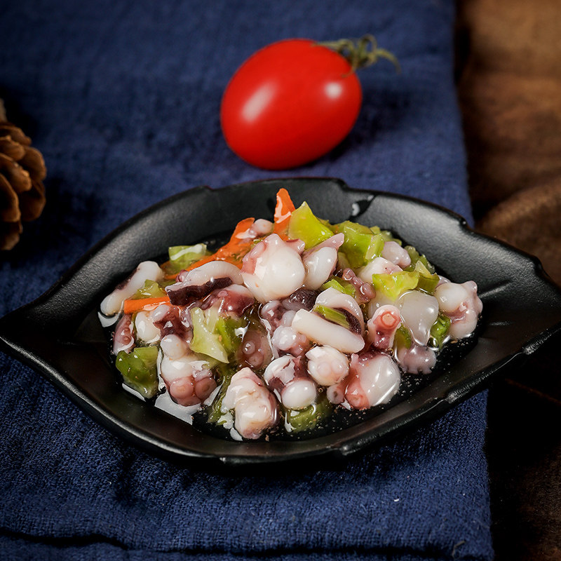 minicoco加热芥末章鱼海鲜即食食品八爪鱼足粒日本料理凉菜