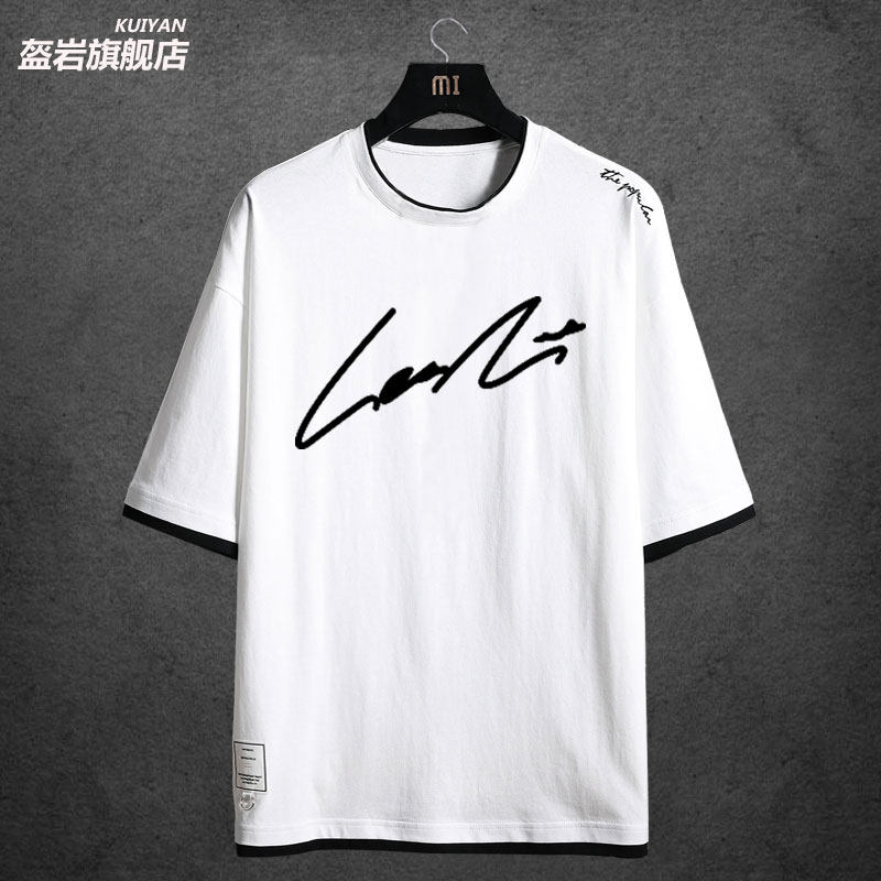 张国荣leslie电影哥哥纪念签名短袖男女情侣休闲t恤