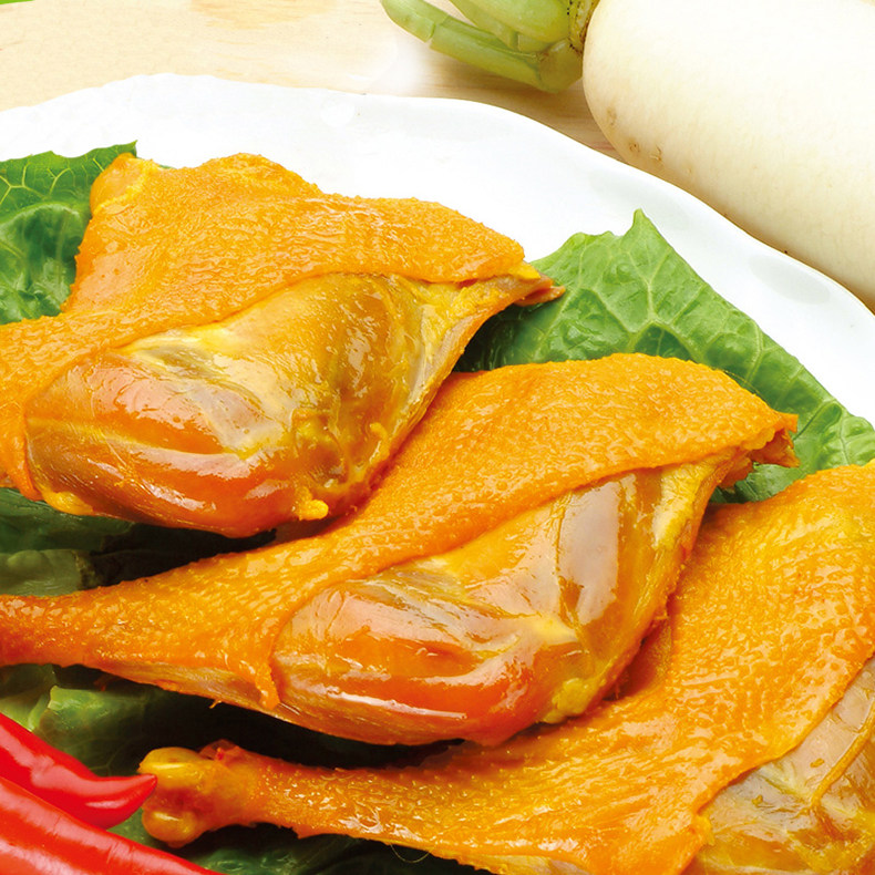 鸡腿零食广东特产无尽盐焗80克大鸡肉类卤鸡鸡肉零食