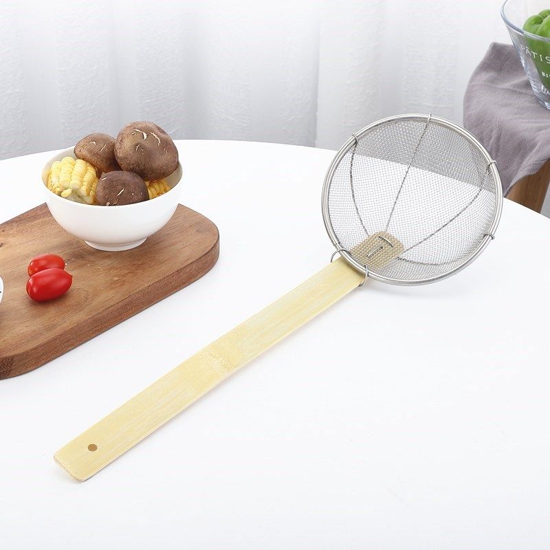 漏勺汤粉捞粉竹长把加长商用长柄火锅勺子汤勺漏勺