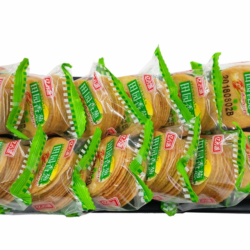 超薄薄饼葱油葱香饼干1000克香脆可口独立小包薄脆饼干
