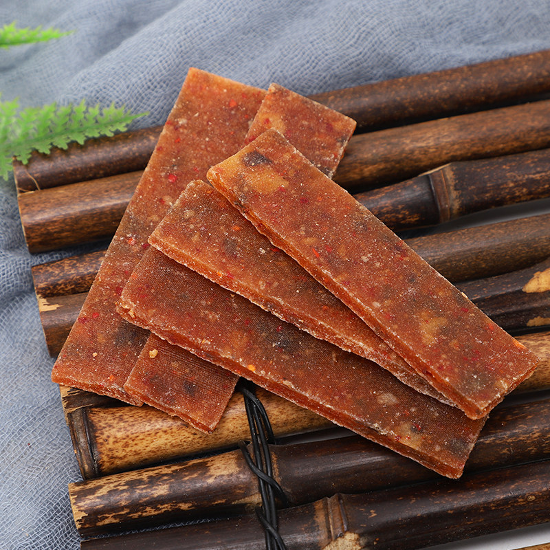 酸枣湖南特产微辣条片手工饼山枣粑00克枣类制品