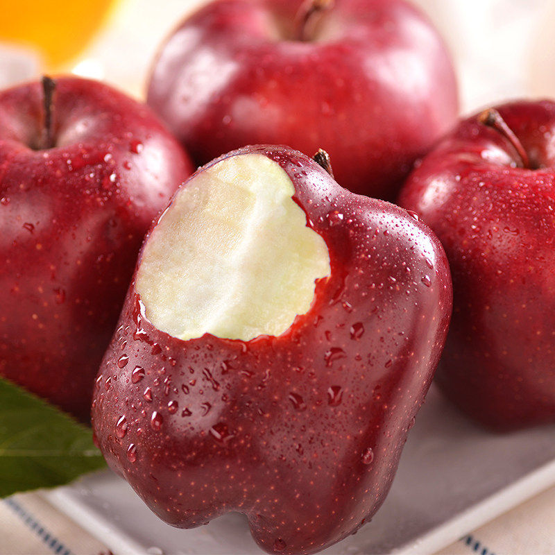 甘肃水花苹果新鲜当季10斤水果红蛇苹果