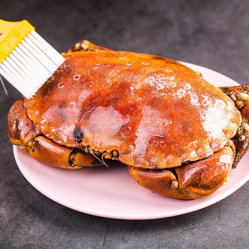 超大面包鲜活珍宝蟹黄黄金野生熟冻黄道螃蟹黄金蟹