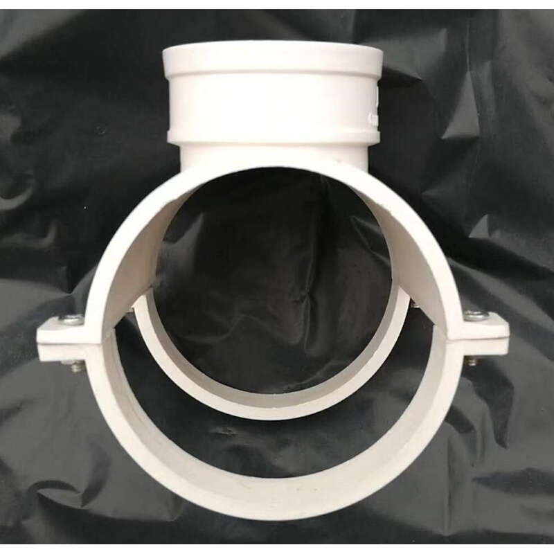 110pvc排水管快速三通 修三通 补漏三通修器6卡式三通开口三通