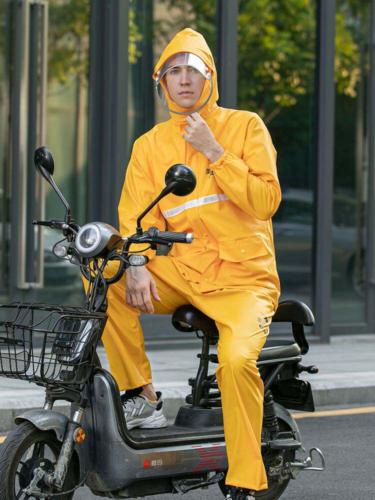 美团雨衣雨裤套装外卖骑手装备防暴暴雨男款雨衣