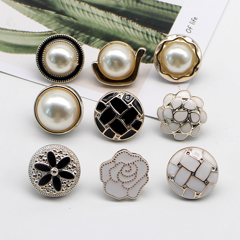 免缝纽扣大衣风衣钉扣女衬衫装饰百搭胸针衣服纽扣