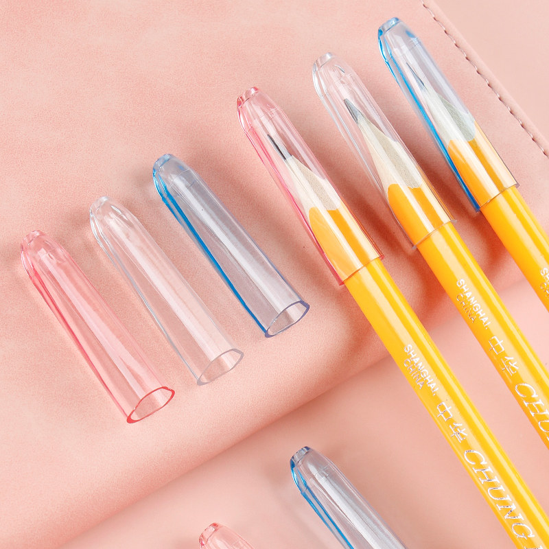 铅笔思笔笔帽可爱透明专用保护套延长6700中华握笔器