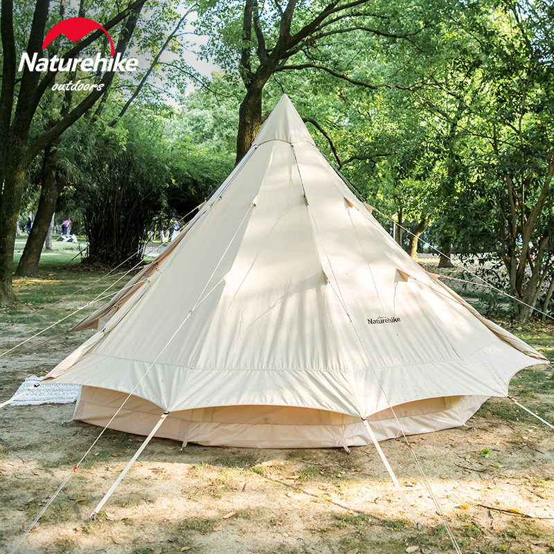naturehike挪客印第安金字塔棉布帐篷户外多人加厚露营露营