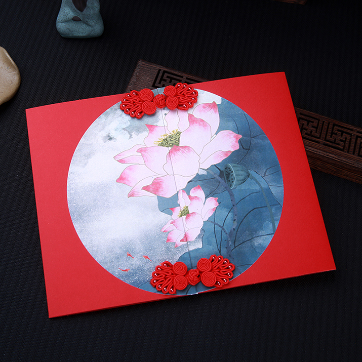 生日贺卡中国签名定做定制风大古风通用节日贺卡
