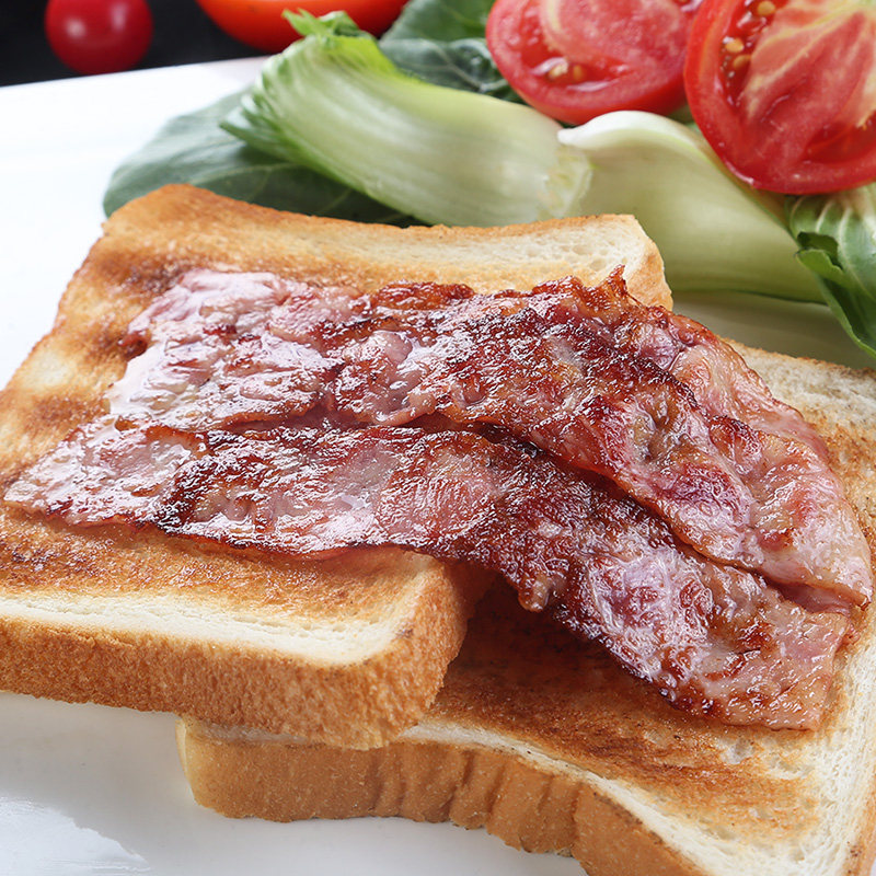 培根肉片英式风味烟熏里脊手抓配料早餐家用培根