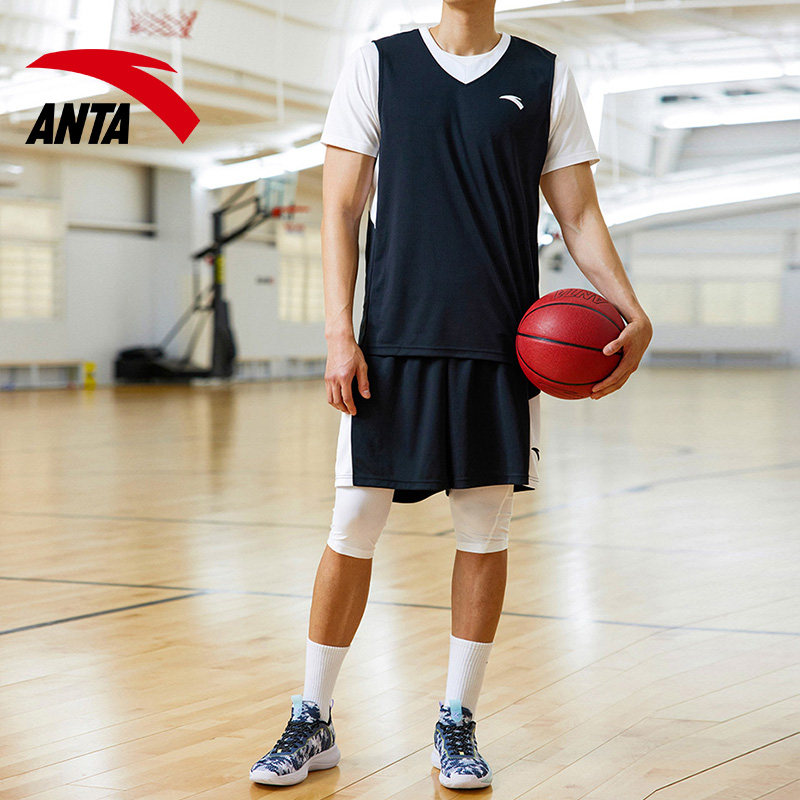 安踏篮球球衣套装男装夏季官网队服比赛训练运动套装
