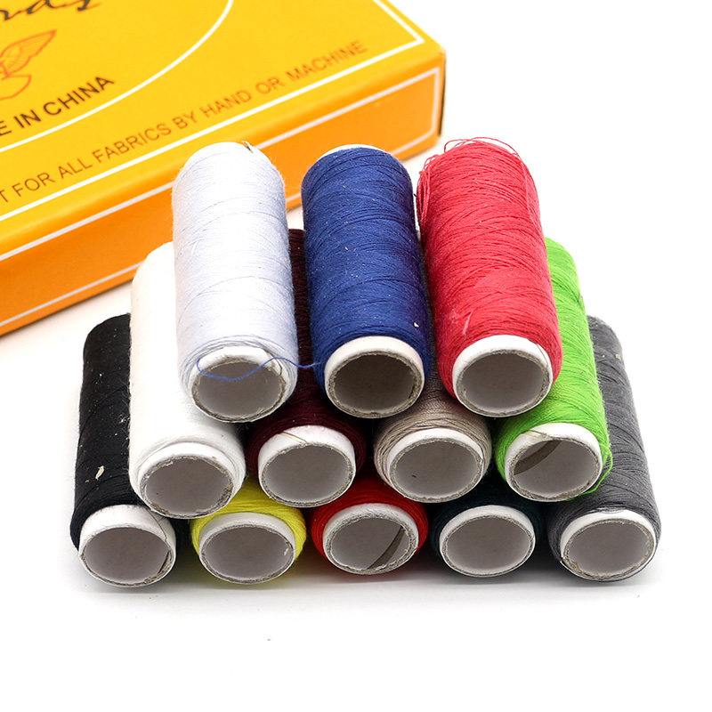 家用缝衣线小卷套装衣服缝补diy手工缝纫盒装线