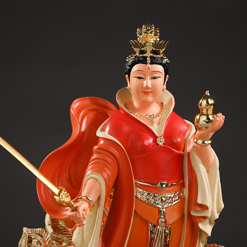 抖音新款九天玄女 神像踏凤九天圣母娘娘开光保平安家用供奉摆件