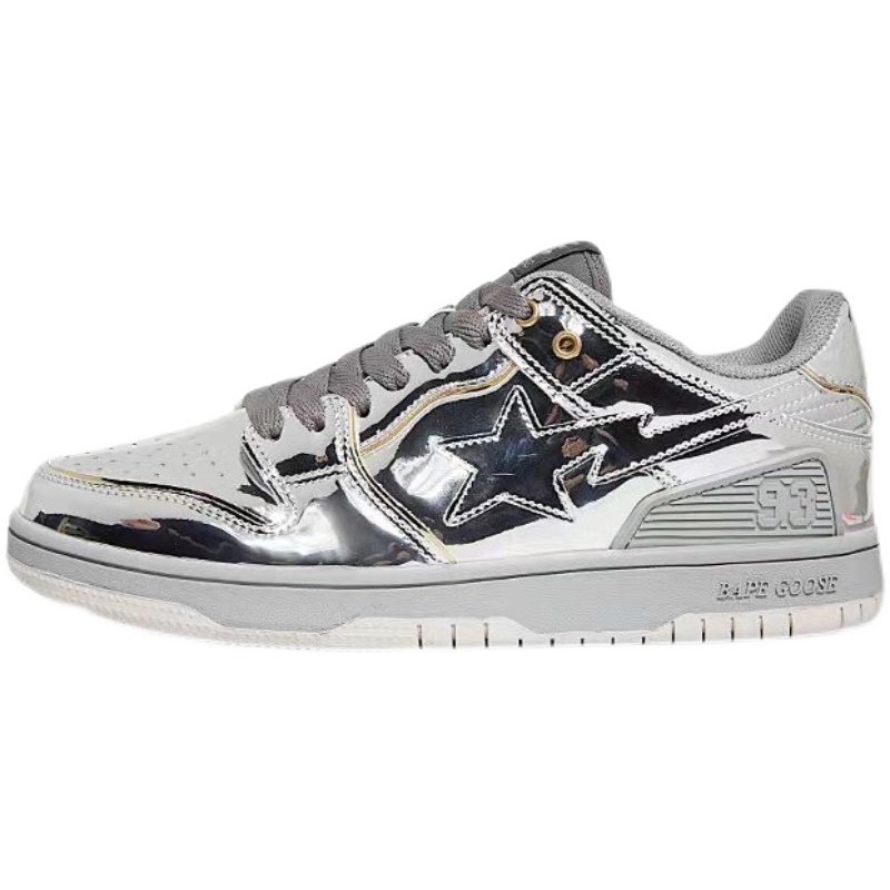 bapegoosestadunk鞋子春季星星空山基金金属时尚休闲鞋