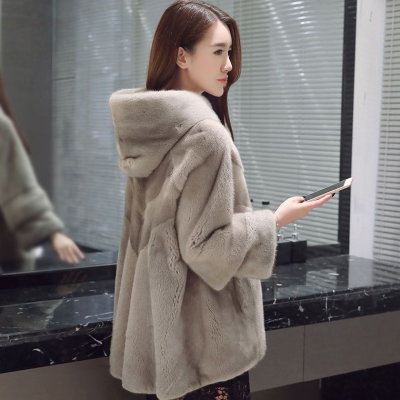 水貂貂皮大衣整貂皮草外套女貂毛海宁2019新款cosplay女装