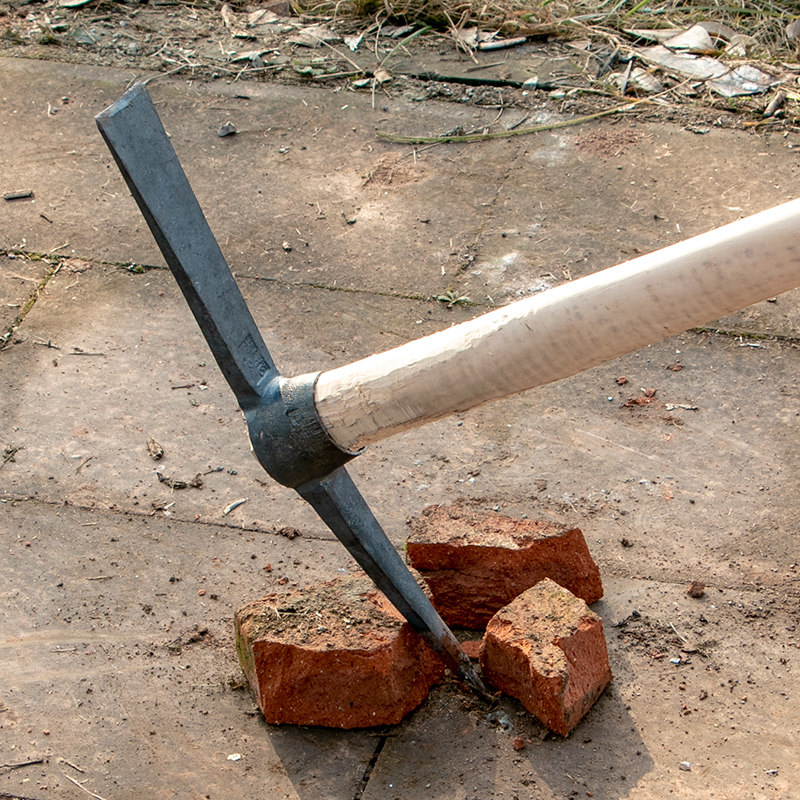大号军工道轨钢锻十字镐头镐斧砍柴镐洋户外镐