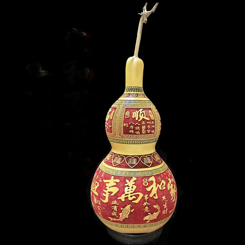 葫芦天然家居镇平安挡煞雕刻摆件转运招财风水葫芦