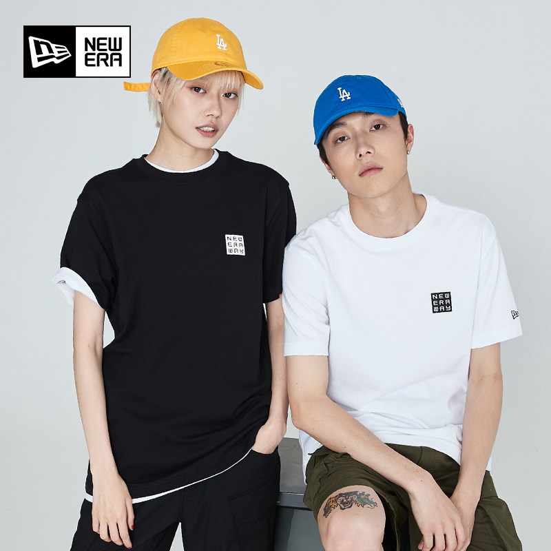 newera纽亦新品图案圆领休闲百搭短袖运动t恤