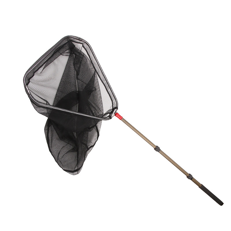 万峰筏筏钓大抄伸缩折叠大三三角加深网兜鱼网抄网