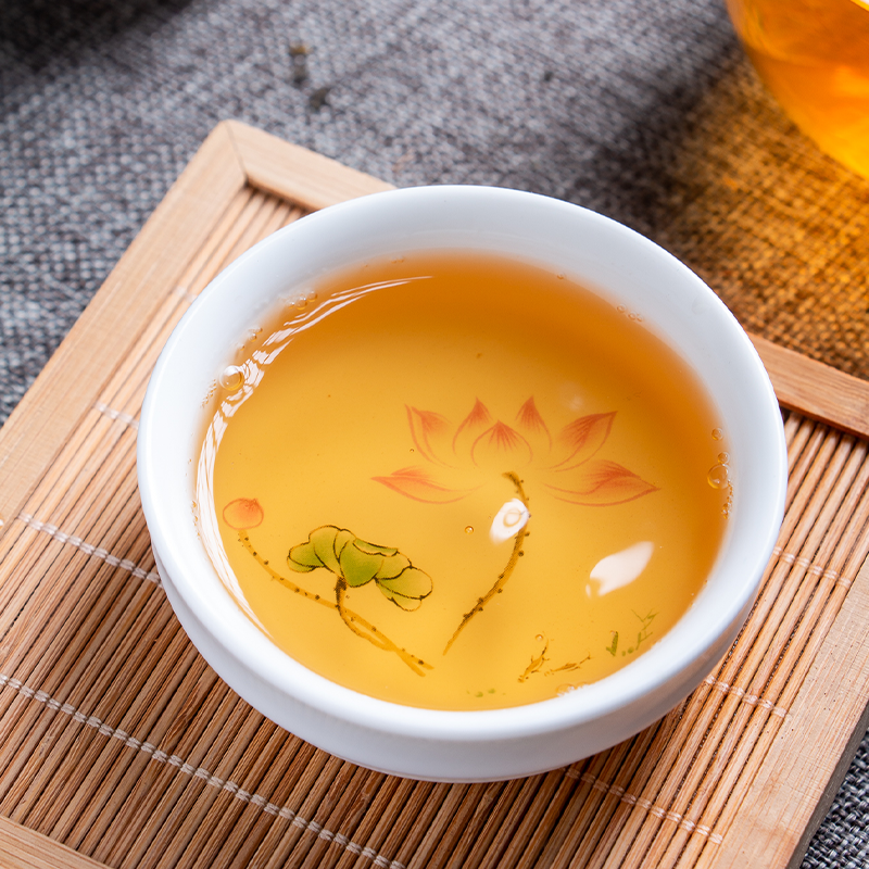 云南金叶茶饼357克茶叶口粮西双版纳黄金叶20年生茶普洱