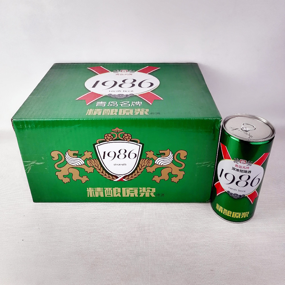 包邮桶1986浑浊型啤酒产地青岛发货青岛精酿原浆啤酒1升