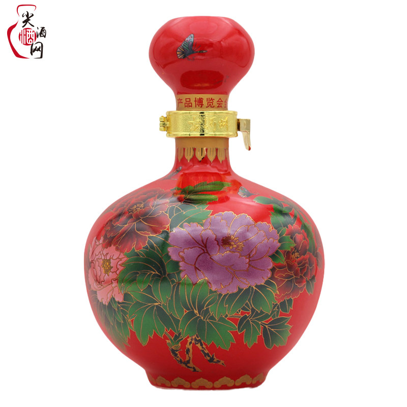 甘肃古河州酒中华华牡丹窖藏46度浓香香型粮食白酒