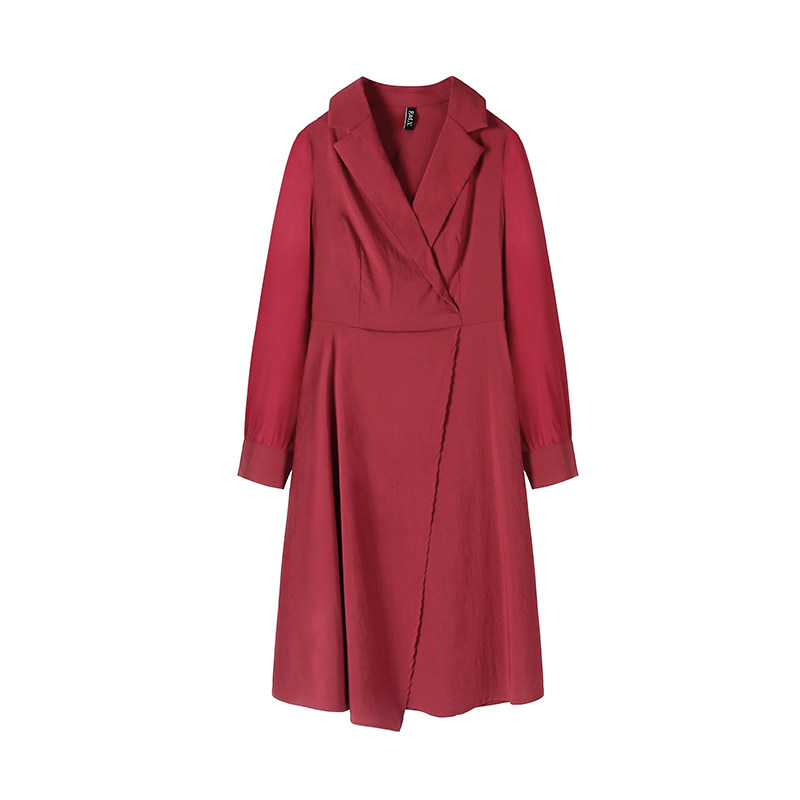 keely宜立新款淑女复古气质显白收腰女连衣裙连衣裙