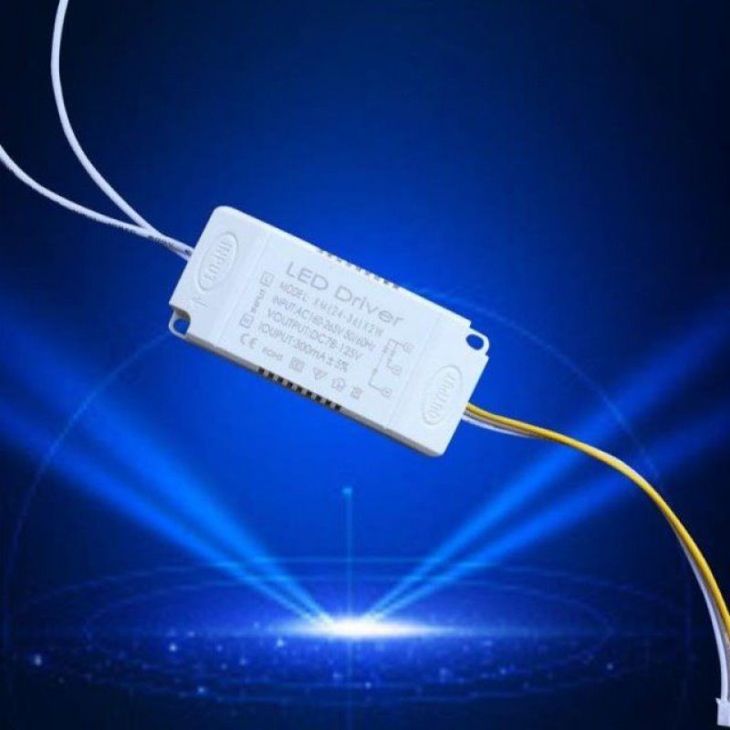 led电源驱动器电子镇流器启动器12w24w36w单色三色吸顶灯光源配件