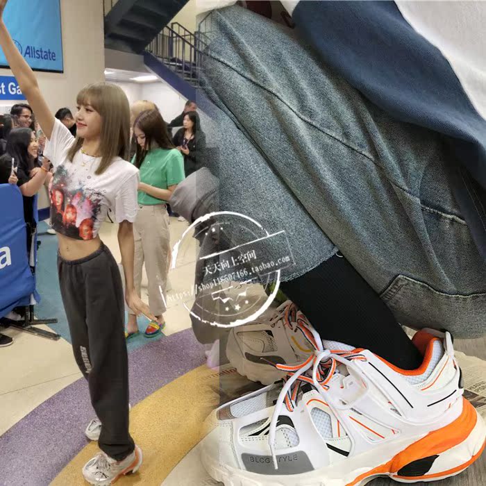 黄明昊blackpinklisa同款老爹justin巴黎3代运动鞋女宋单鞋