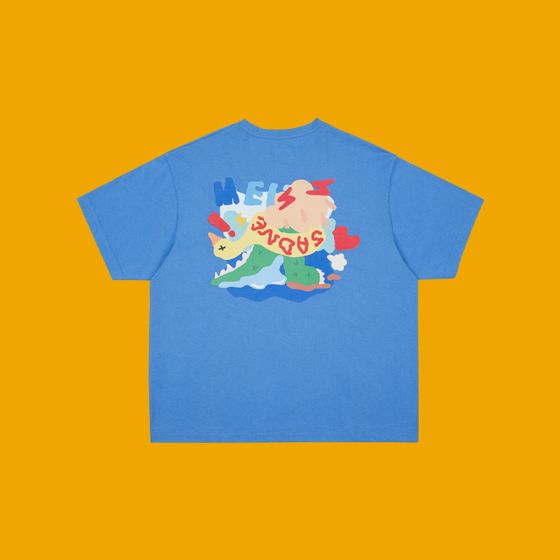 MELTING SADNESS(MTSS) 21SS 漏气游泳圈涂鸦印花短袖T恤