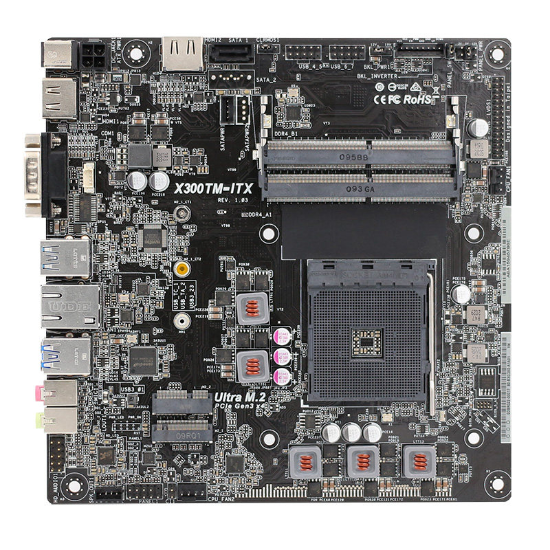 华擎x300tm itx主板amd五代锐龙便携超薄迷你mini主机一体机htpc - 痕