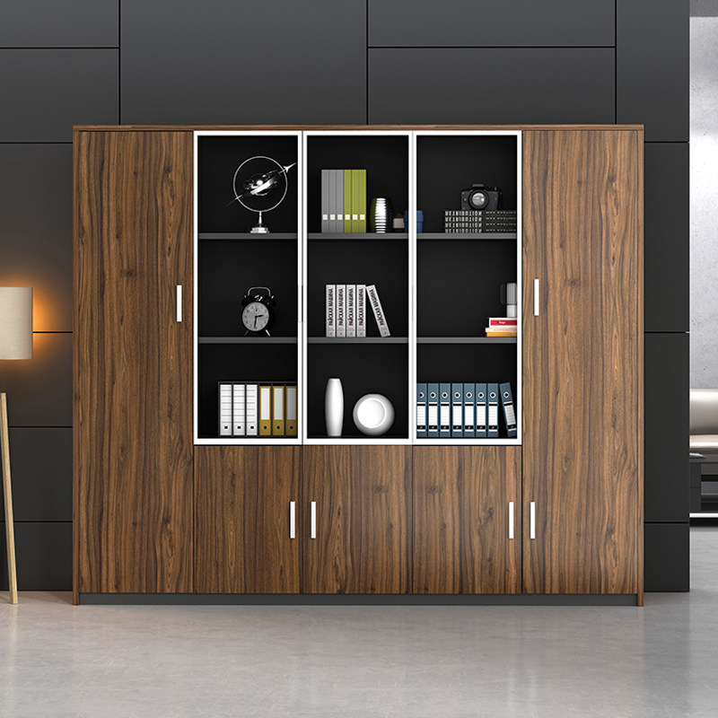 书柜办公家具文件文件柜柜子简约办公室档案柜木质资料文件柜