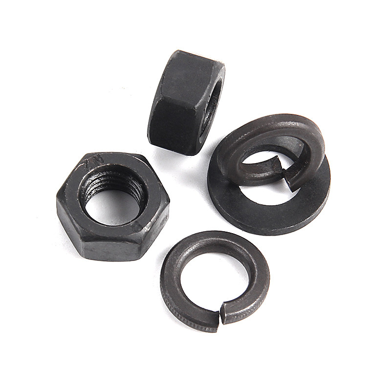 88级加硬高强度六角螺母螺丝垫圈弹簧垫片套装螺母