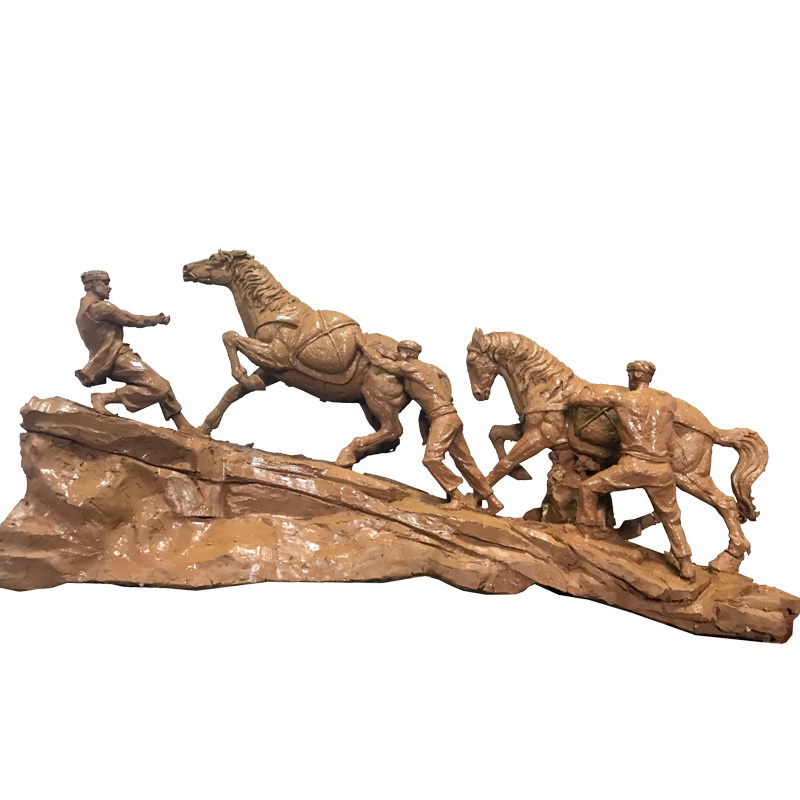 茶马古道历史场景雕塑定制玻璃钢传统文化人物雕像大型摆件