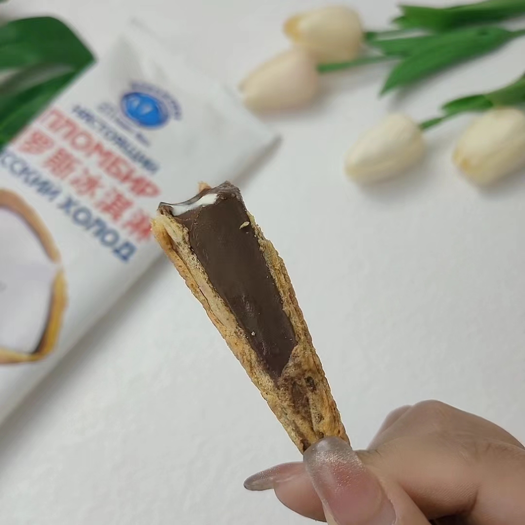 新品俄罗斯海象甜筒冰淇淋110g华夫筒雪糕巧克力冷饮冰淇淋