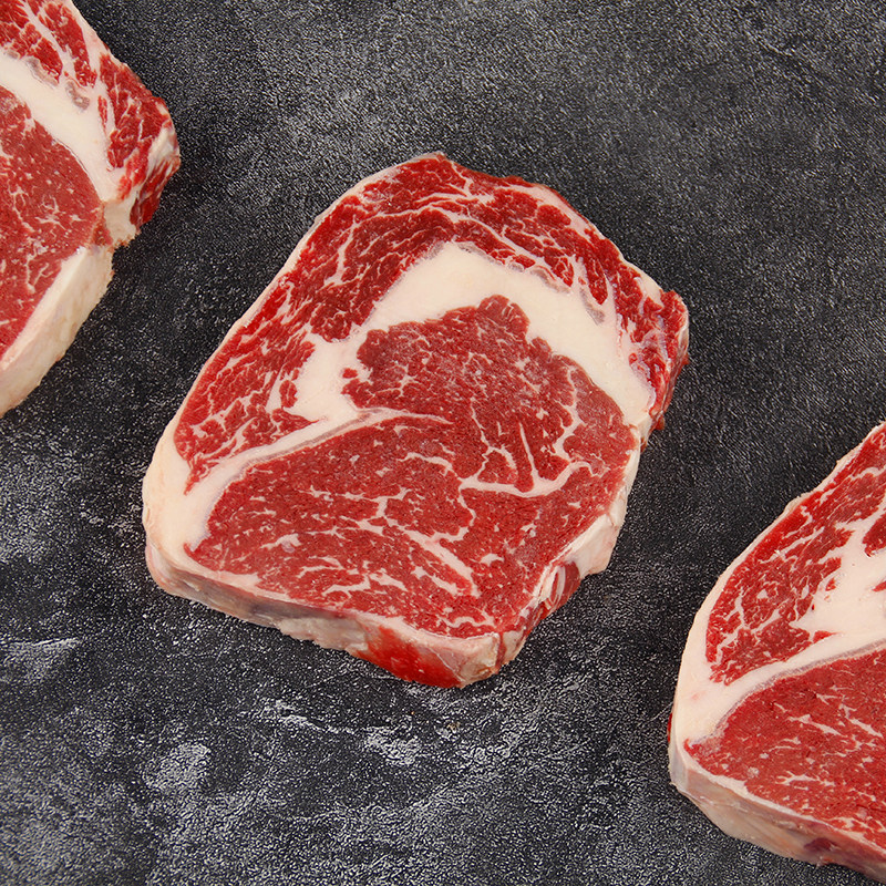 丰锅足食澳洲原切m1m3谷饲150天眼肉牛排新鲜冷冻厚切牛排