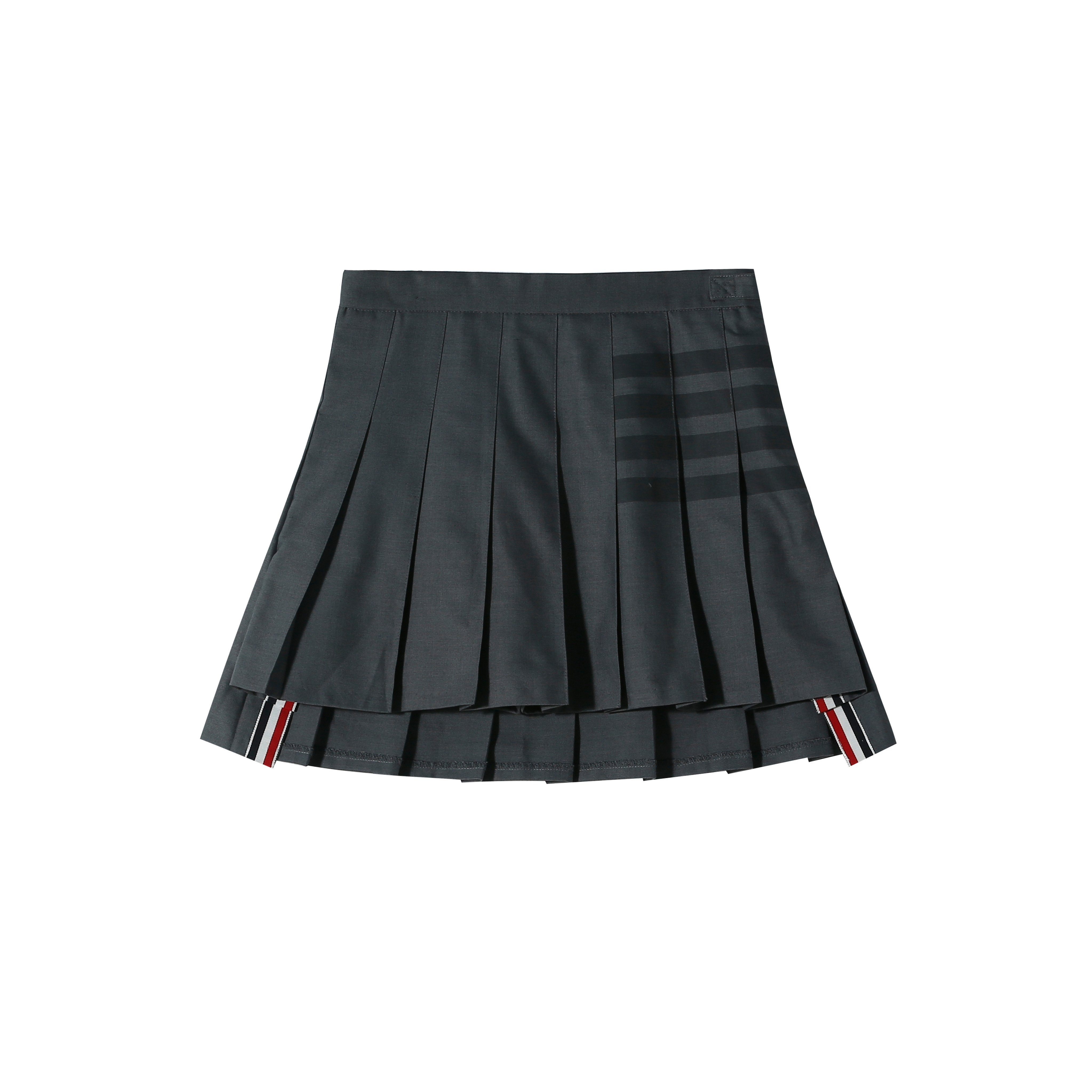 tb高品质潮牌韩版走光高腰新款短裙条纹四条半身裙